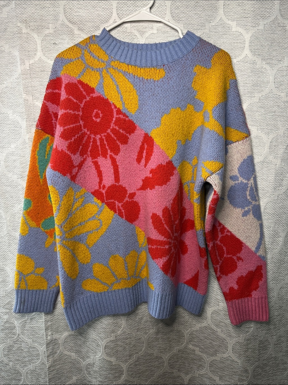 Rowley x Roxy Apreski Layer Floral Knit Technical Jumper Sweater Women's M